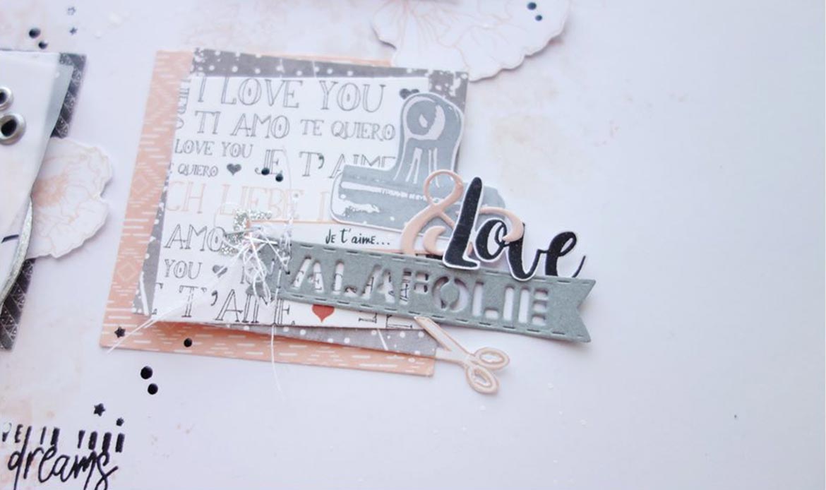 présentation pas à pas à la folie par Flore pour Mes Ptits Ciseaux Scrapbooking en France à Bergerac