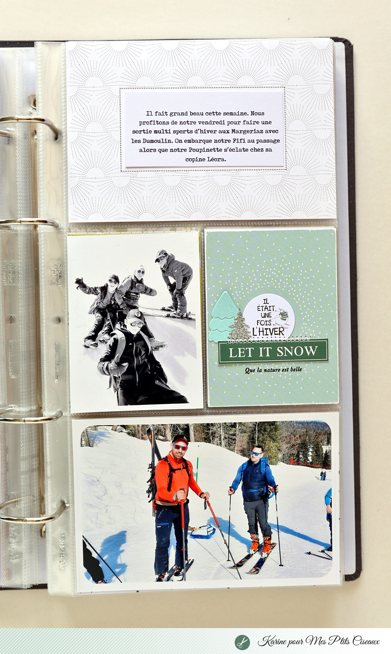Project life Karine pour Mes ptits ciseaux collection Flocons