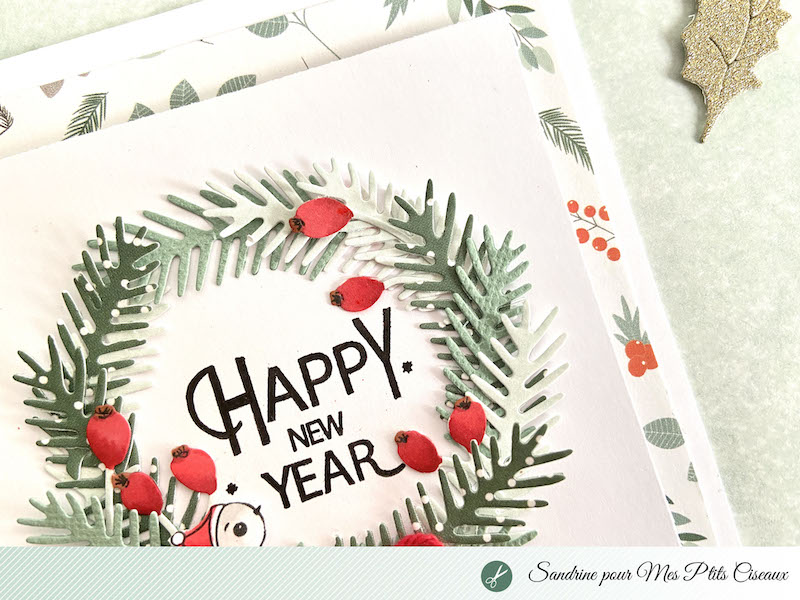 Carte Happy New year Mes ptits Ciseaux