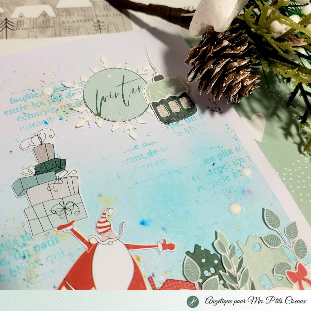 Carte de Noël Angélique Mes ptits ciseaux