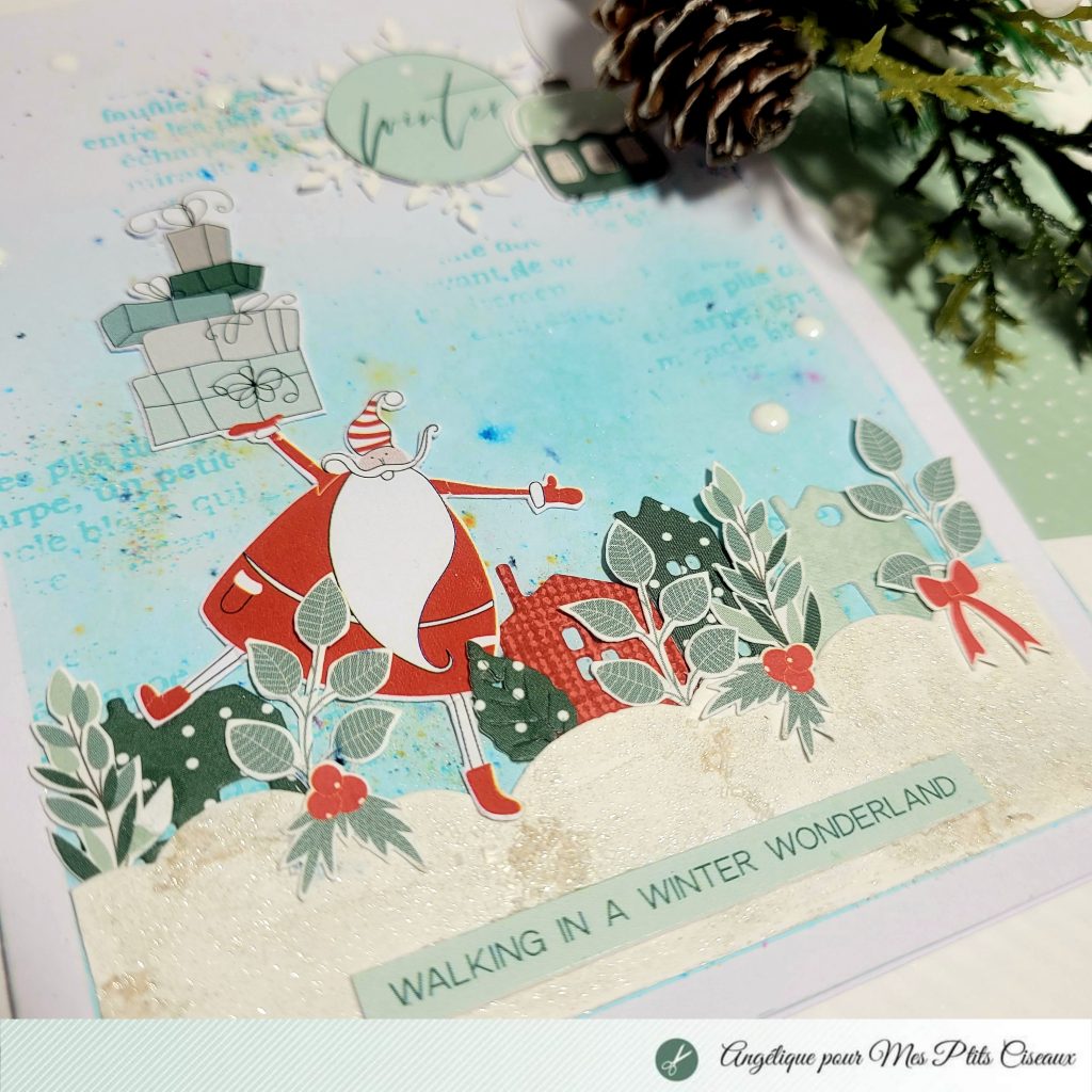 Carte de Noël Angélique Mes ptits ciseaux