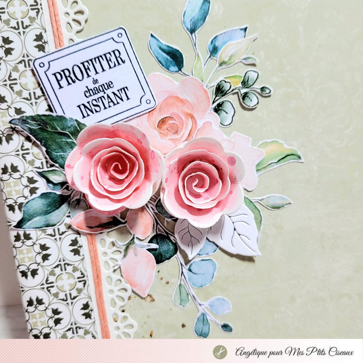 Album Profiter de chaque instant Angélique collection cottage Mes ptits ciseaux