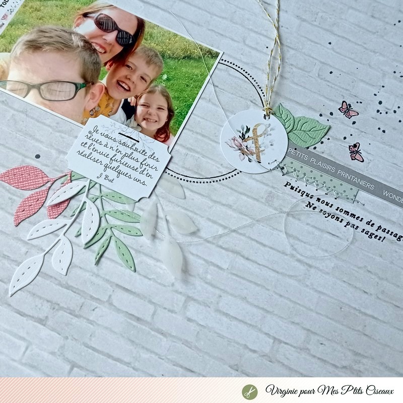 Page National scrapbooking day par Virginie pour mes ptits Ciseaux