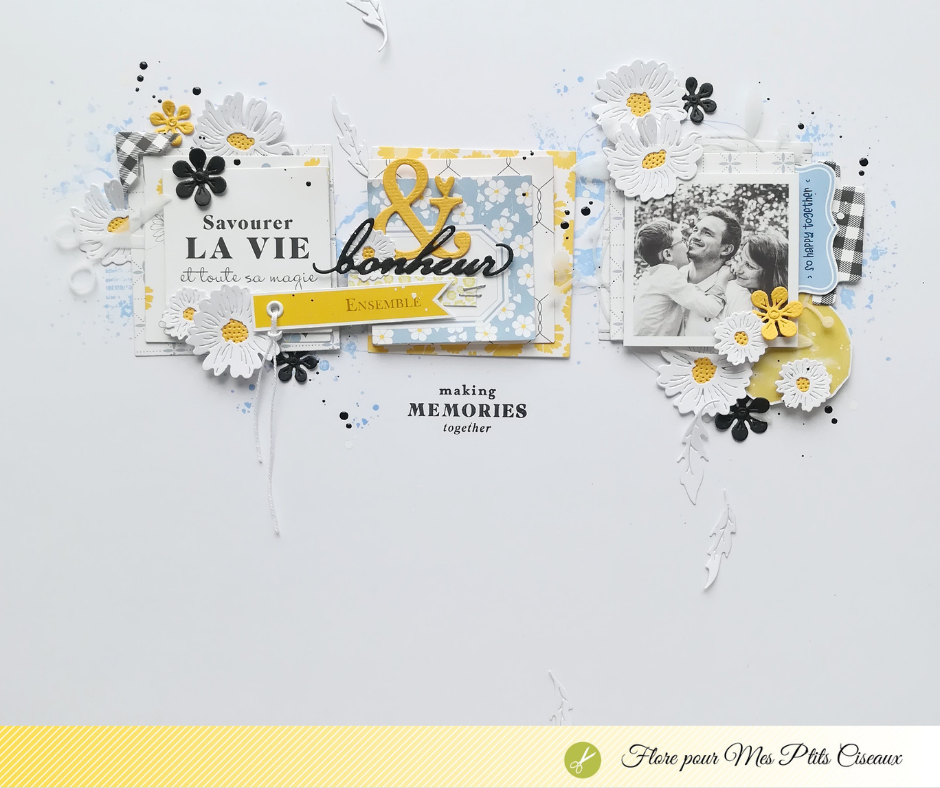 Page Flore Mes ptits Ciseaux collection Daisy