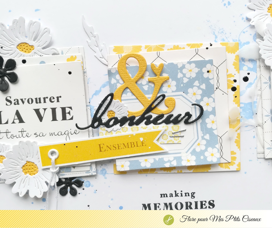 Page Flore Mes ptits Ciseaux collection Daisy
